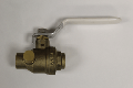 3/8 Inch (in) C x C Hand Ball Valve with Drain